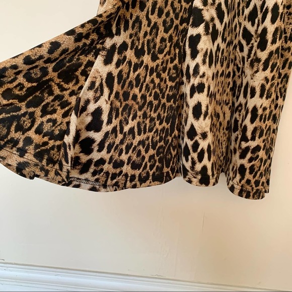 Joseph Ribkoff Leopard Print Cocktail Dress Sz 10 - Picture 7 of 12